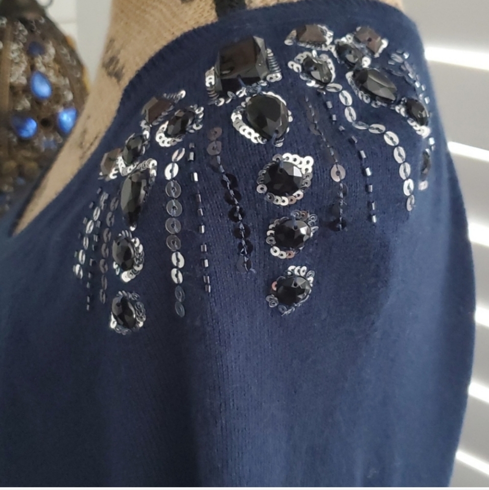 Bisou Bisou Jeweled Sweater Dress - Picture 2 of 9